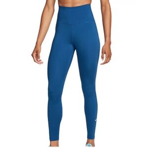 Nike High-Rise Performance Blue Athletic Leggings